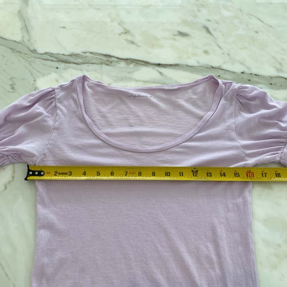 STEPHANIE B PIMA COTTON LAVENDER TSHIRT 0416 SMALL - Picture 5 of 10